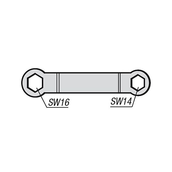 Double-ended Ring Spanner Wrench